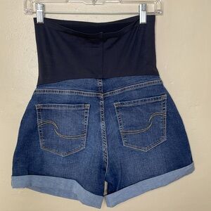 LEVI’S Maternity Shortie Cuffed Denim Shorts Small